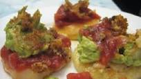 Tex-Mex Polenta Rounds with Chunky Guacamole Tex-Mex Polenta Rounds with Chunky Guacamole