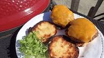 Kamado Joe cheeseburgers with wild greens Kamado Joe cheeseburgers with wild greens