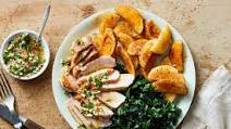 Argentine-Style Pork Chops with Sautéed Kale & Smoky Potatoes Argentine-Style Pork Chops with Sautéed Kale & Smoky Potatoes