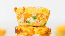 100-Calorie Cheese, Vegetable and Egg Muffins 100-Calorie Cheese, Vegetable and Egg Muffins