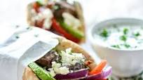 Lamb Gyros with Spicy Tzatziki Lamb Gyros with Spicy Tzatziki