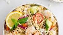Greek Orzo Salad with Shrimp Greek Orzo Salad with Shrimp