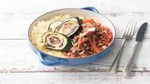 Middle Eastern Spiced Beef Ragout with Couscous, Coriander and Flaked Almonds Middle Eastern Spiced Beef Ragout with Couscous, Coriander and Flaked Almonds