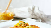 Indian-Spiced Salmon with Mango Salsa Indian-Spiced Salmon with Mango Salsa