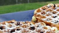 Sour Cream- Blueberry Waffles Sour Cream- Blueberry Waffles