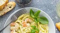 Creamy Pesto Pasta with Shrimp Creamy Pesto Pasta with Shrimp