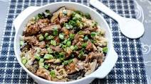 Minced Pork and Shiitake Congee Minced Pork and Shiitake Congee