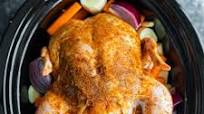 Crockpot Whole Chicken & Veggies Crockpot Whole Chicken & Veggies