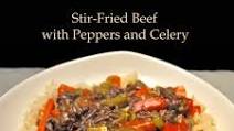 Stir-Fried Beef with Peppers and Celery Stir-Fried Beef with Peppers and Celery