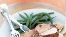 Prosciutto-Stuffed Pork Tenderloin with Mushroom Sauce Prosciutto-Stuffed Pork Tenderloin with Mushroom Sauce