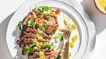 Pork Shoulder Steaks with Spicy Tomatillo Salsa Pork Shoulder Steaks with Spicy Tomatillo Salsa