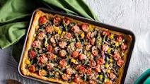 Roasted Veggie Pizza on Phyllo Crust Roasted Veggie Pizza on Phyllo Crust