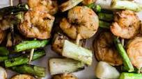 Grilled Shrimp and Asparagus Kebabs Grilled Shrimp and Asparagus Kebabs