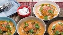 Tandoori Chicken & Brown Rice with Coconut-Tomato Sauce & Mint Yogurt Tandoori Chicken & Brown Rice with Coconut-Tomato Sauce & Mint Yogurt