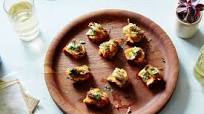 Mussels Escabeche Crostini with Sunchoke Purée Mussels Escabeche Crostini with Sunchoke Purée