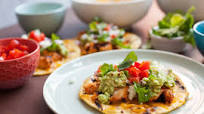 Grilled Chicken Tostadas Grilled Chicken Tostadas