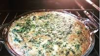 Chicken, Spinach, and Gouda Crustless Quiche Chicken, Spinach, and Gouda Crustless Quiche