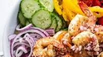 Mediterranean Chopped Salad with Lemon Garlic Shrimp Mediterranean Chopped Salad with Lemon Garlic Shrimp
