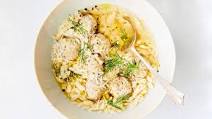 Brothy Orzo and Pork Meatballs Brothy Orzo and Pork Meatballs