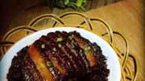 steamed pork belly with preserved greens steamed pork belly with preserved greens