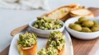 Greek Green Olive Crostini Greek Green Olive Crostini