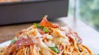 Easy Baked Pepperoni Pizza Spaghetti Easy Baked Pepperoni Pizza Spaghetti