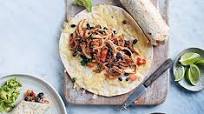 Mexican chicken & black bean wraps Mexican chicken & black bean wraps