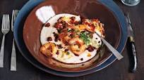 Grilled Shrimp and Grits with Chorizo and Salsa de Arbol Grilled Shrimp and Grits with Chorizo and Salsa de Arbol