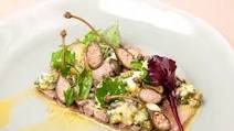 Ox tongue with caper sauce Ox tongue with caper sauce