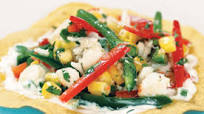 Tostadas con ensalada de cangrejo Tostadas con ensalada de cangrejo
