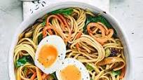Veg-packed noodle & egg bowl Veg-packed noodle & egg bowl