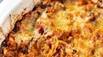 Cheesy tomato baked rice Cheesy tomato baked rice