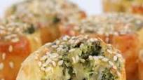 Spinach and Feta Puff Pastry Scrolls Spinach and Feta Puff Pastry Scrolls