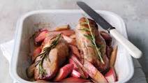 Pork fillet with new season rhubarb Pork fillet with new season rhubarb