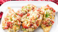 Cheesy Bruschetta Chicken Cutlets Cheesy Bruschetta Chicken Cutlets