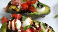 Grilled Avocado Caprese Salad Grilled Avocado Caprese Salad