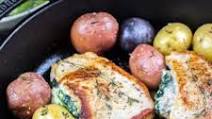 Spinach and Ricotta Stuffed Pork Chops Spinach and Ricotta Stuffed Pork Chops