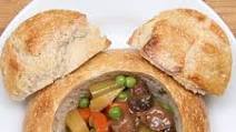 Slow-Cooked Beef Bread Bowl Slow-Cooked Beef Bread Bowl