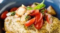 Oven Baked Risotto with Caprese Chicken Oven Baked Risotto with Caprese Chicken