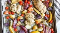 Sheet Pan Chicken Thighs and Potatoes Sheet Pan Chicken Thighs and Potatoes