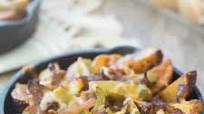 Skillet Philly Cheesesteak Potato Wedges Skillet Philly Cheesesteak Potato Wedges