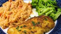 Parmesan Crusted Chicken With Creamy Risotto Parmesan Crusted Chicken With Creamy Risotto