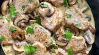 Pork Tenderloin with Mushroom Cream Sauce Pork Tenderloin with Mushroom Cream Sauce