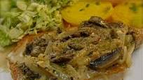 Schnitzel in Mushroom Sauce (Not Breaded) Schnitzel in Mushroom Sauce (Not Breaded)