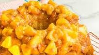Remy Pound Cake with Peach Topping Remy Pound Cake with Peach Topping