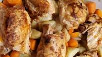Skillet Chicken Thighs with Carrots and Potatoes Skillet Chicken Thighs with Carrots and Potatoes