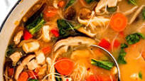 Miso Soup Recipe (with Chicken, Noodles, Shiitake Mushrooms) Miso Soup Recipe (with Chicken, Noodles, Shiitake Mushrooms)