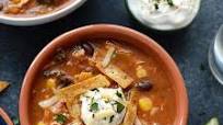 Crock-Pot Creamy Chicken Tortilla Soup with Kale Crock-Pot Creamy Chicken Tortilla Soup with Kale