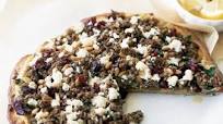 Middle eastern lamb and cranberry pizzas Middle eastern lamb and cranberry pizzas