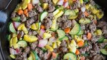 Vegetable and Ground Beef Skillet Vegetable and Ground Beef Skillet